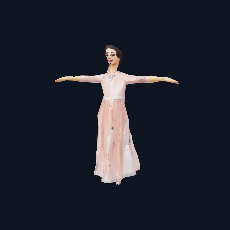 Elegant Evening Gown Model Pack